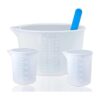 Juego de herramientas de tazas medidoras de resina de