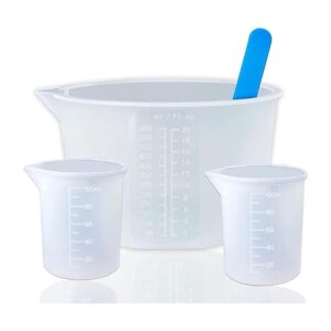 Juego de herramientas de tazas medidoras de resina de