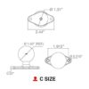 Ram Mount 2.43 x 1.31 inches Diamond Base con Bola de 1.5_3