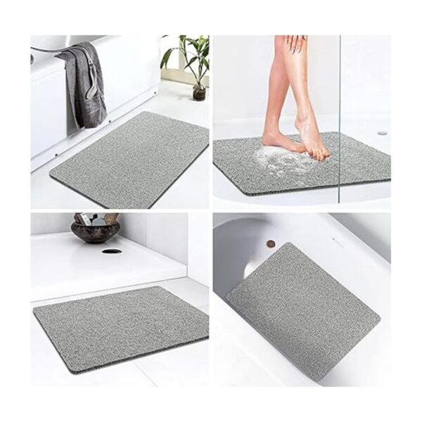 Alfombrilla de ducha antideslizante con drenaje suave en