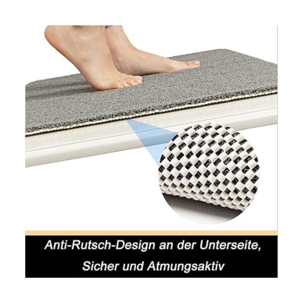 Alfombrilla de ducha antideslizante con drenaje suave en