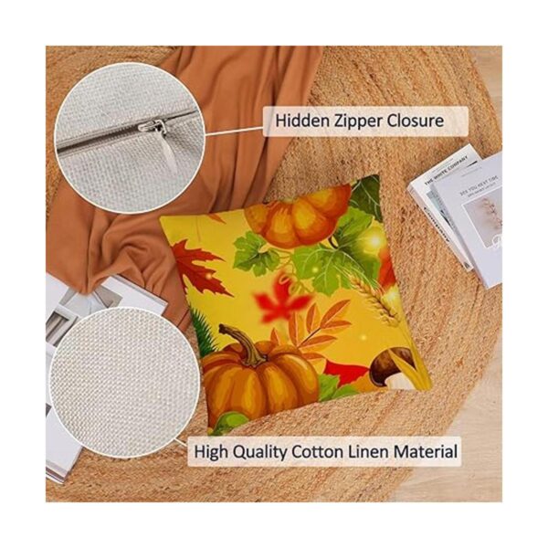 Juego de 4 fundas de almohada de otoño de 18 x 18