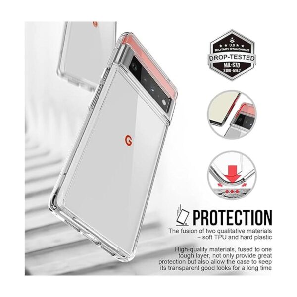 Guarishel Funda transparente para Google Pixel 6 Pro_2