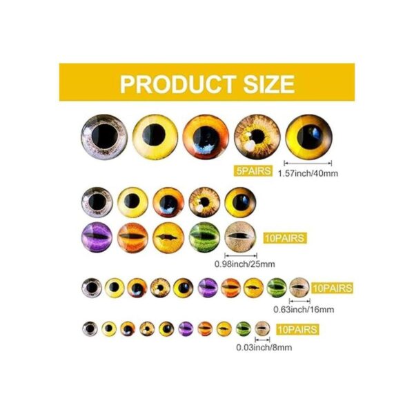 70 piezas de 4025160.315 in grandes de ojo de cristal