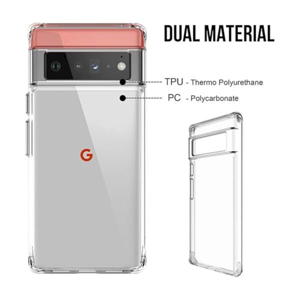 Guarishel Funda transparente para Google Pixel 6 Pro_3
