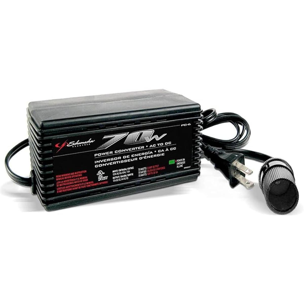 Convertidor SCHUMACHER PC6 de corriente de 120 CA a 6 CA