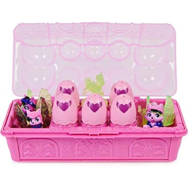 Hatchimals CollEGGtibles Cartón familiar de lobo con_1