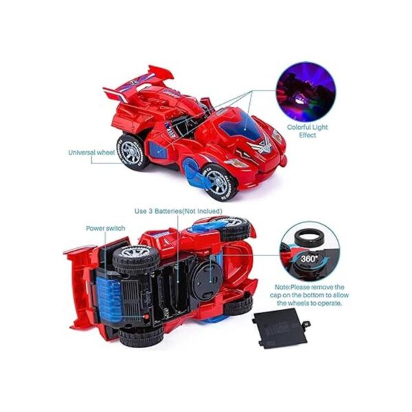 Refasy Juguete transformador de automóvil LED de_4