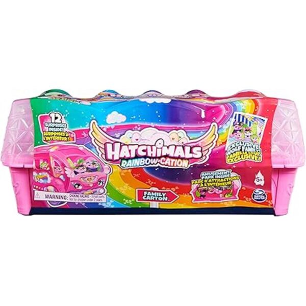 Hatchimals CollEGGtibles Cartón familiar de lobo con_2