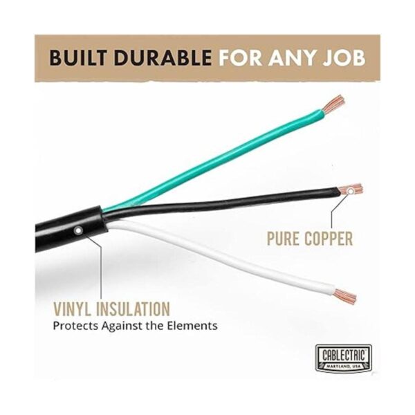 Cablectric Cable de repuesto de 10 pies y 12 AWG con_3