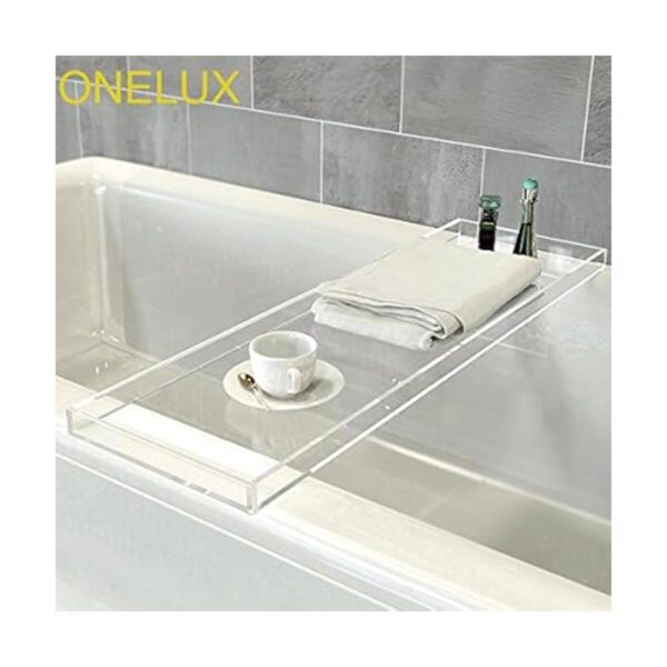 ONELUX Bandeja de toalla de acrílico transparente_2
