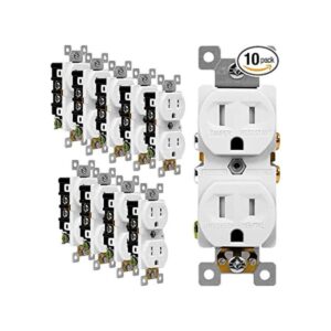 Toma de corriente doble ENERLITES toma eléctrica para