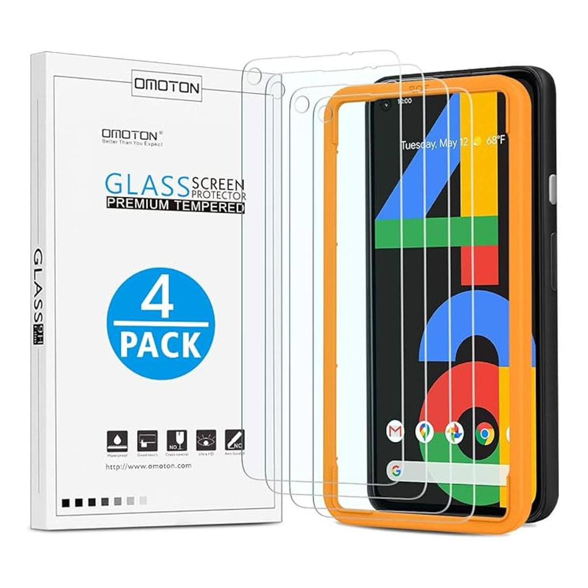 OMOTON Protector de pantalla para Google Pixel 4a no