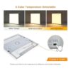 Mcacggo Panel de luz LED de montaje en superficie de 2 x 2_2