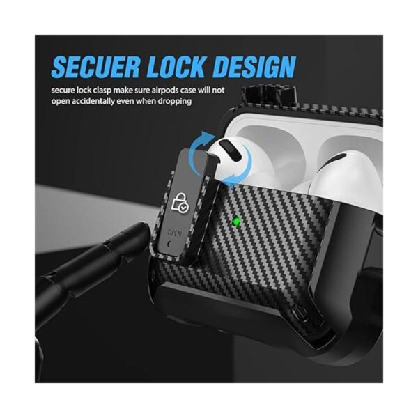 Airpods Pro con clip de bloqueo funda protectora_3