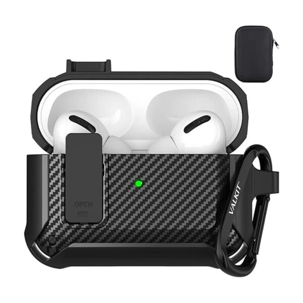 Airpods Pro con clip de bloqueo funda protectora_1