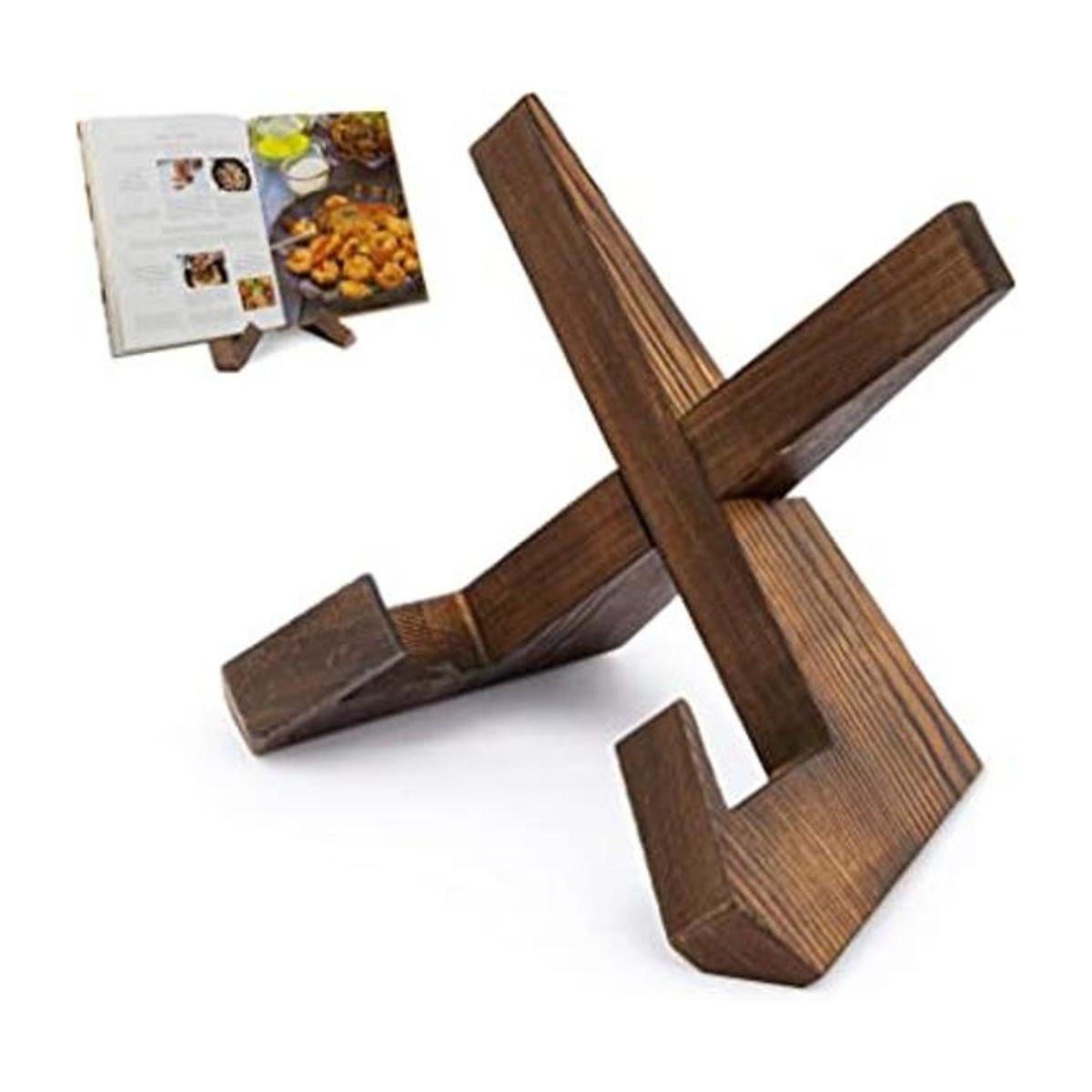 PUERSI Soporte para libros de cocina soporte de madera