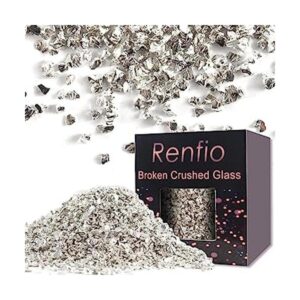 Renfio Brillantina de vidrio triturado roto de 2 a 0.157_1