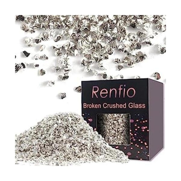 Renfio Brillantina de vidrio triturado roto de 2 a 0.157_1