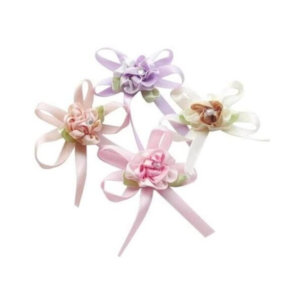 Chenkou Craft 20pcs cinta de satén flores arco whoja_1