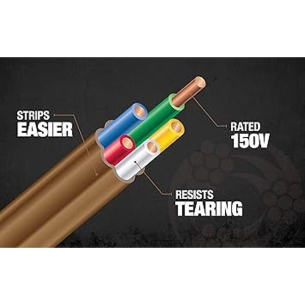 Woods 64169644 Cable de termostato color marrón