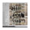 DORCEV Cortina de ducha Happy Camper RV de 48 x 72_2
