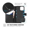 TUCCH Wallet Case for iPhone 12 Mini 5G RFID Blocking_4