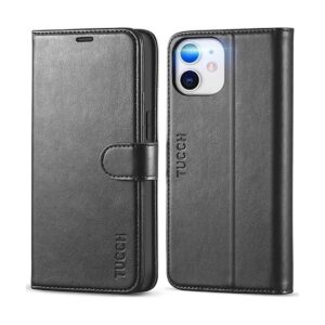 TUCCH Wallet Case for iPhone 12 Mini 5G RFID Blocking_1