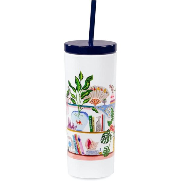 Kate Spade New York Vaso aislado con popote reutilizable_1