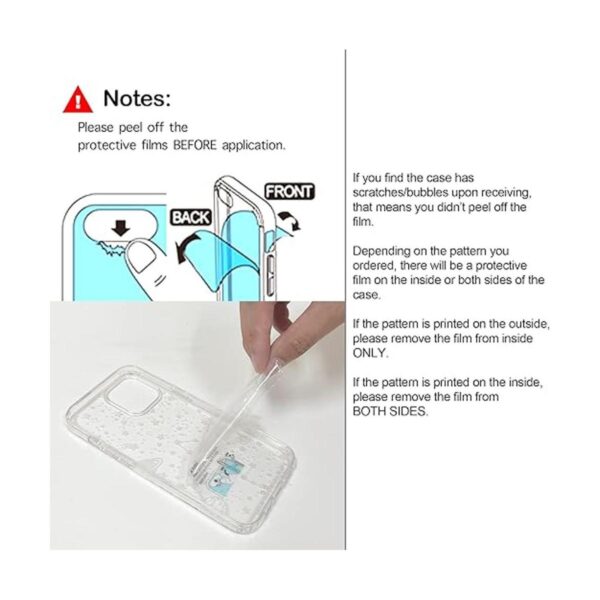 RANZ Funda para iPhone 14 antiarañazos a prueba de_2