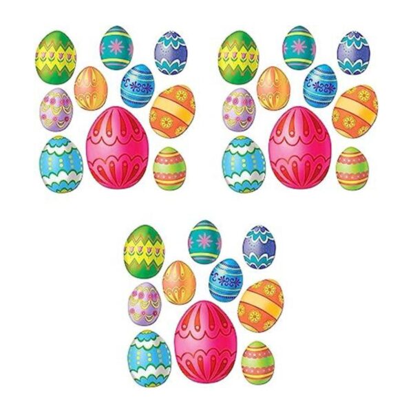 Beistle s44027az3 Huevo de Pascua Cutouts Varios Tamaños_1