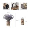 LESING Flores de lavanda artificiales con jarrón de_5