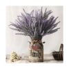 LESING Flores de lavanda artificiales con jarrón de_1