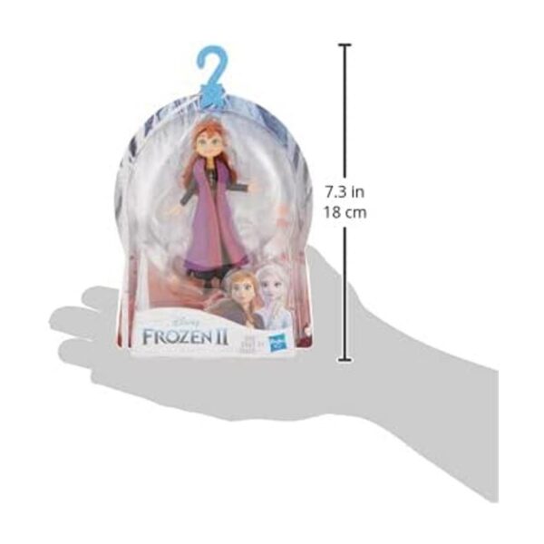 Disney Frozen Anna muñeca pequeña con capa extraíble_4