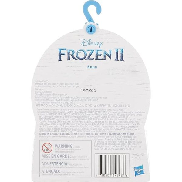 Disney Frozen Anna muñeca pequeña con capa extraíble_2