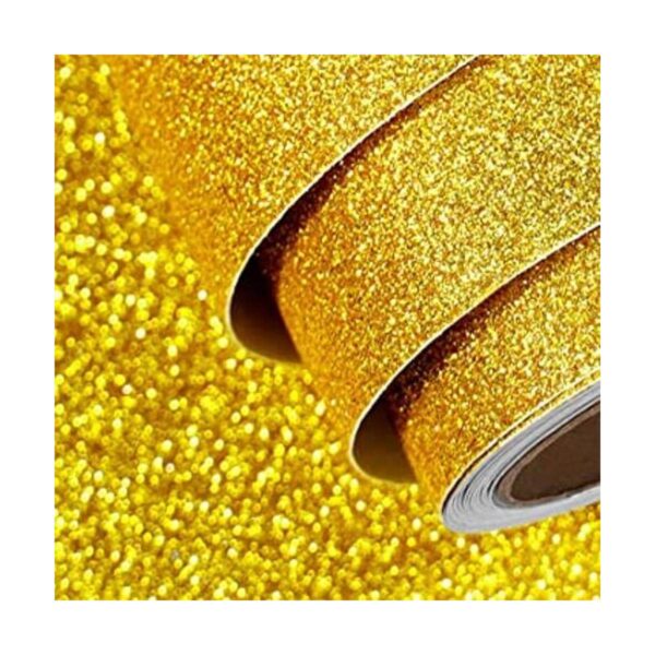 FunStick Papel de cartulina dorado con purpurina de 15.8 x