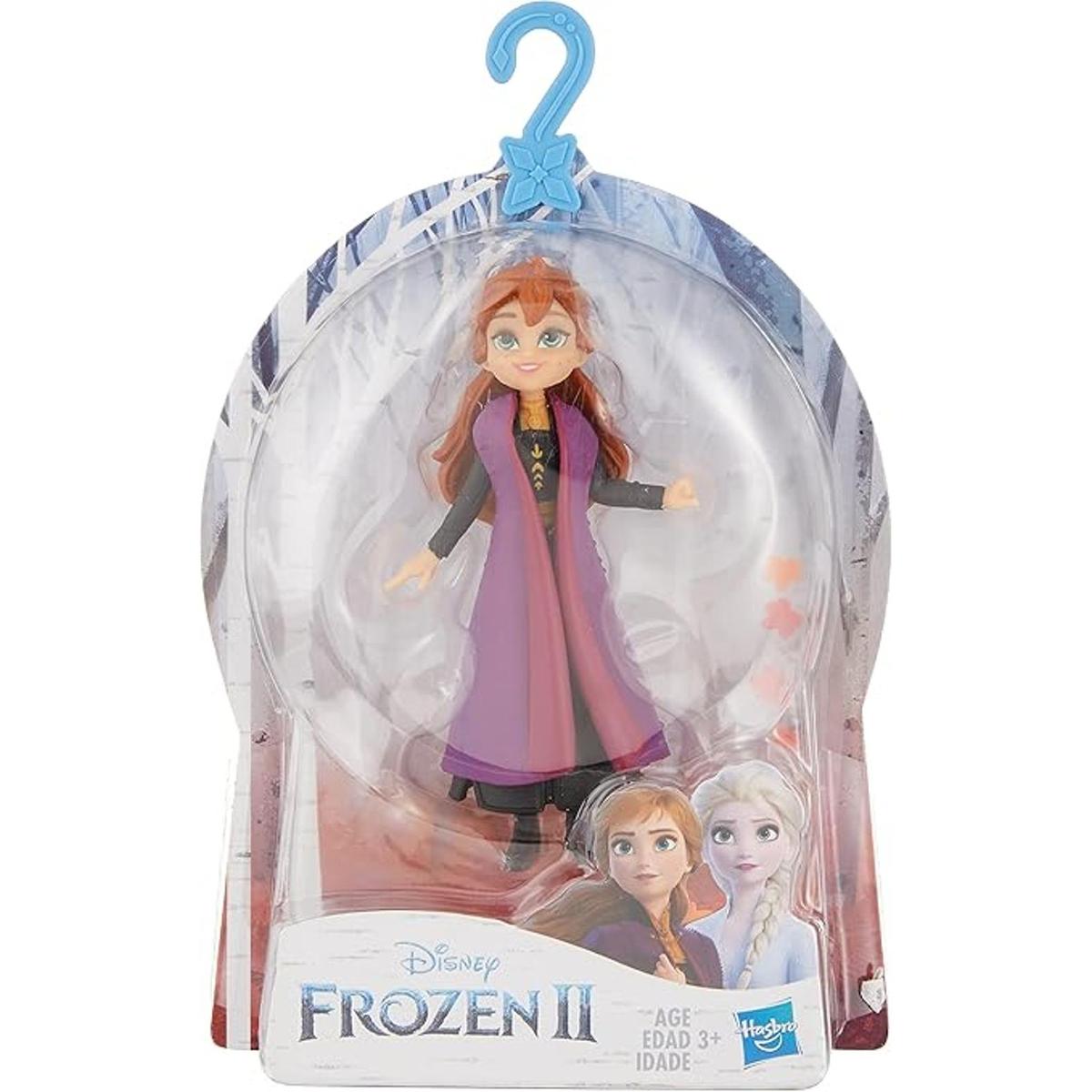 Disney Frozen Anna muñeca pequeña con capa extraíble