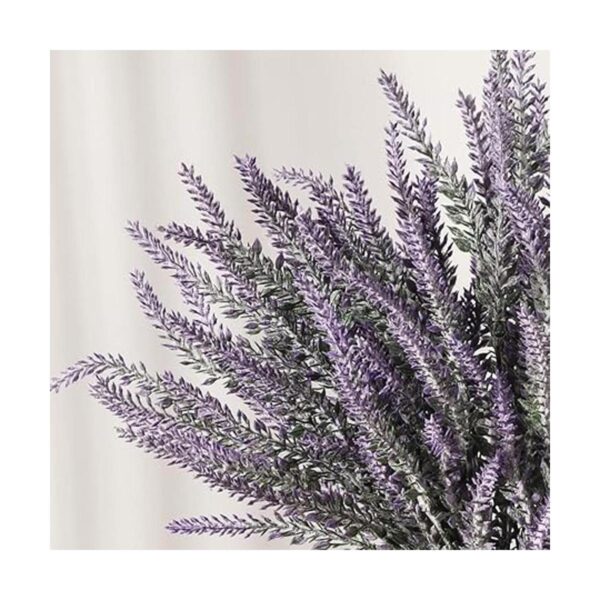 LESING Flores de lavanda artificiales con jarrón de_3