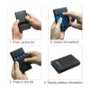 4 fundas para cargador de batería caja portátil con_4
