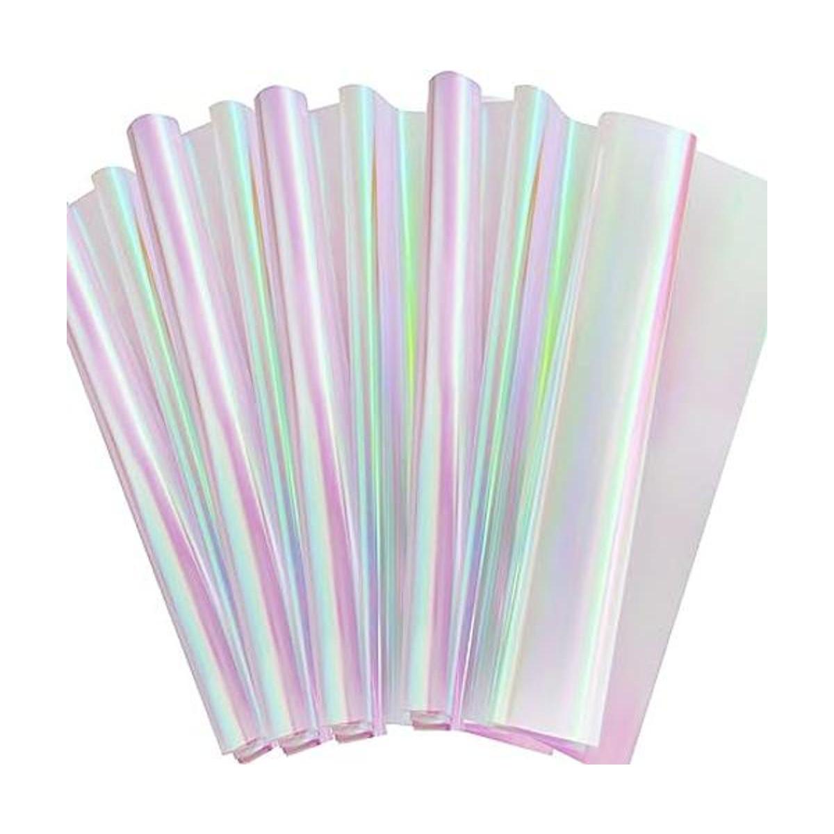 Outus Rollo de celofán iridiscente de papel de regalo