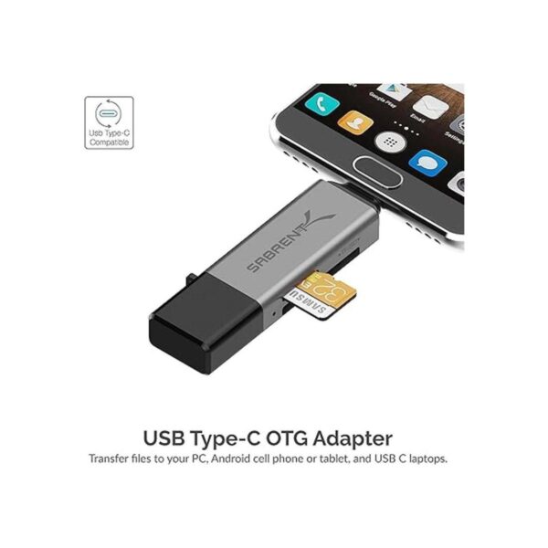 Sabrent Lector de tarjetas USB 3.0 y USB tipo C OTG_5