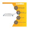 Sunlite 12W 6in Downlight LED cuadrado integrado 3000 K