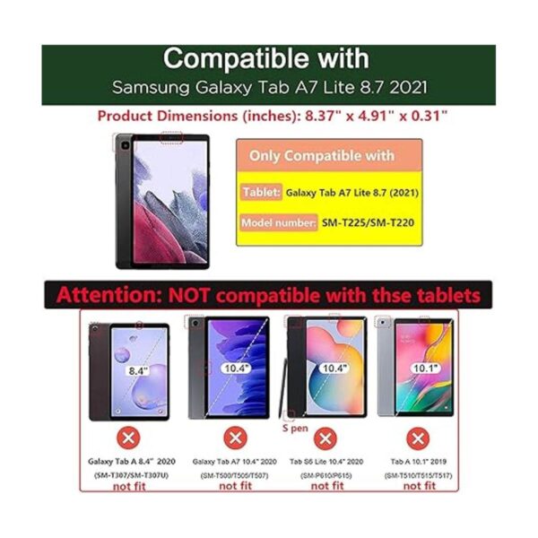 UUcovers para Samsung Galaxy Tab A7 Lite 8.7 pulgadas 2021_2