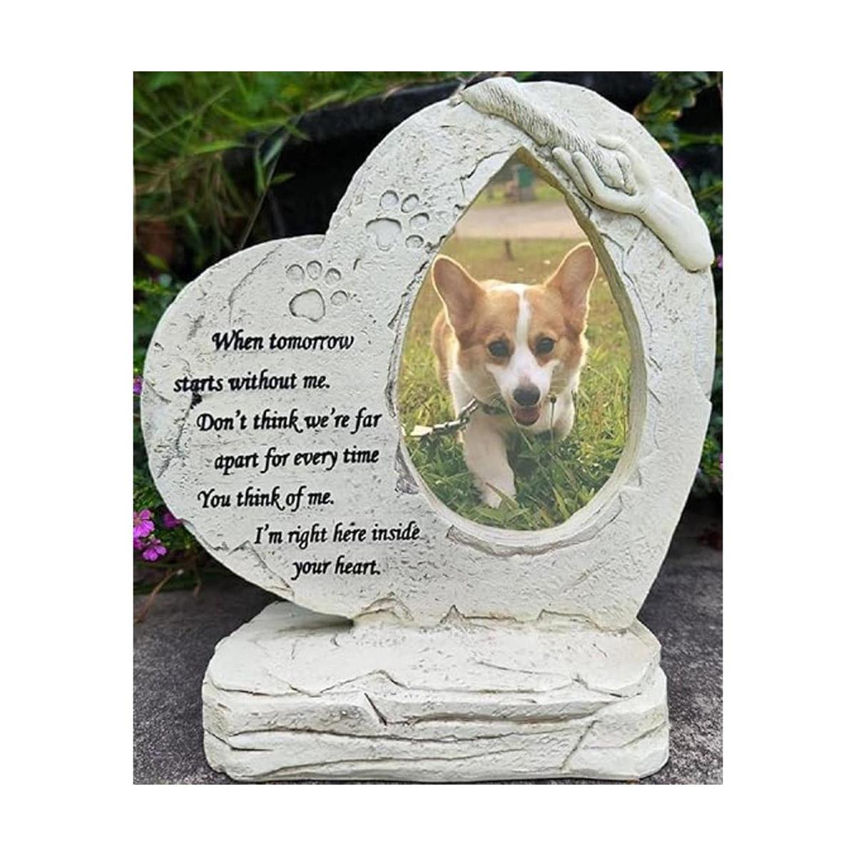 jinhuoba Piedra conmemorativa para mascotas con forma de