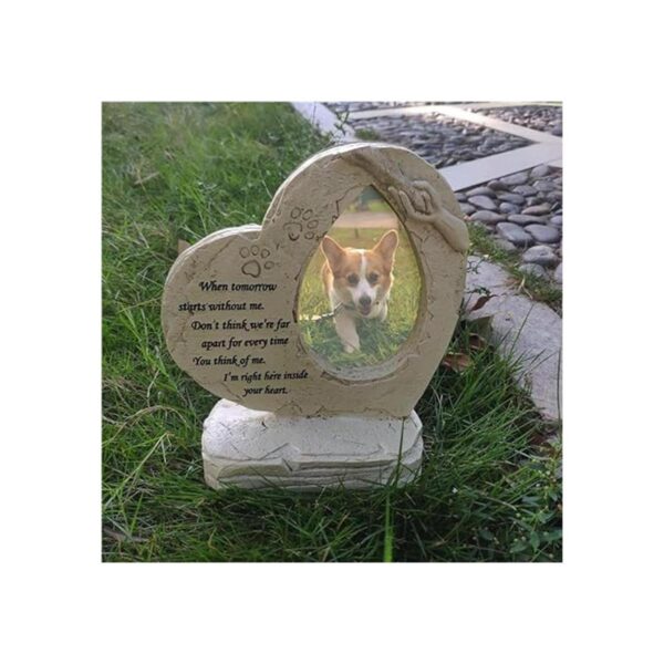 jinhuoba Piedra conmemorativa para mascotas con forma de
