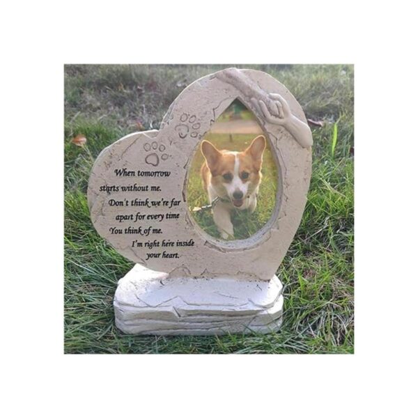 jinhuoba Piedra conmemorativa para mascotas con forma de