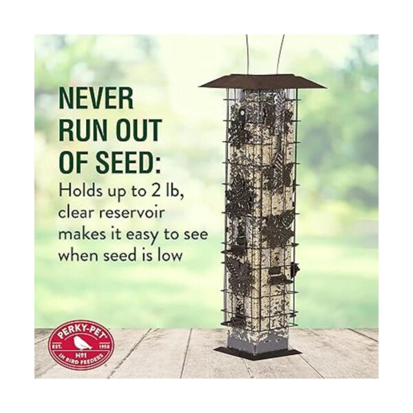Comedero para aves antiardillas de Perky Pet Beige_4