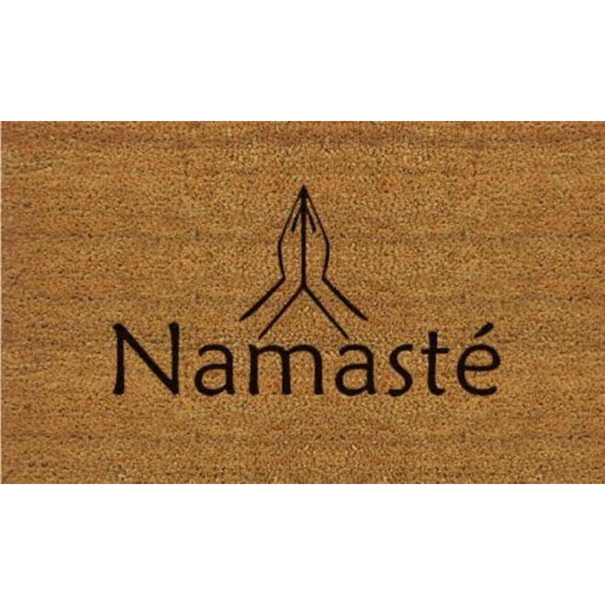 Home More 120791729 Namaste Felpudo NaturaNegro