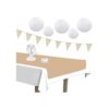 Beistle Rollo de mesa de papel kraft para artes y