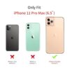 Fycyko Funda compatible con iPhone 11 Pro Max con_2